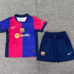 KIT ENFANT FC BARCELONE DOMICILE 2024-2025 SHORT OFFERT🔥