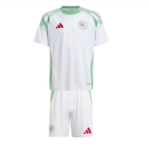 Nouveau maillot d’Algérie BLANC 2024-2025 ENFANTS (SHORT OFFERT 🔥)
